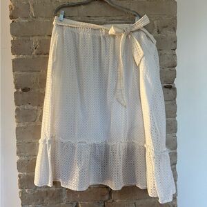 White Eyelet Skirt
